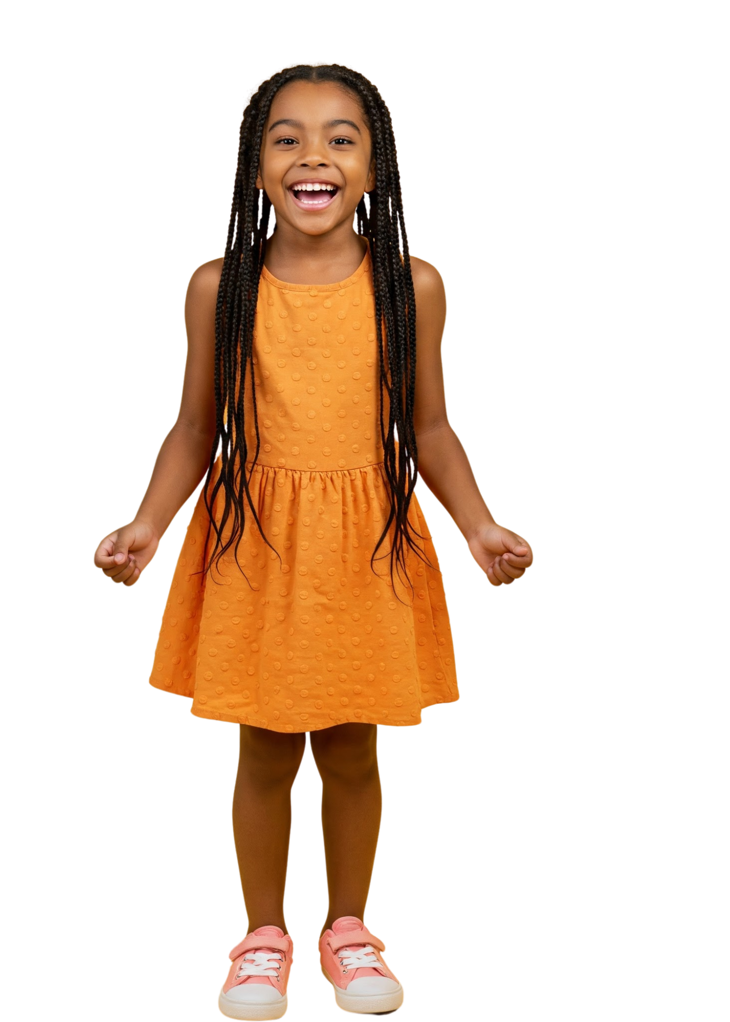Happy child jumping