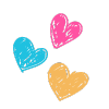 Doodle of hearts